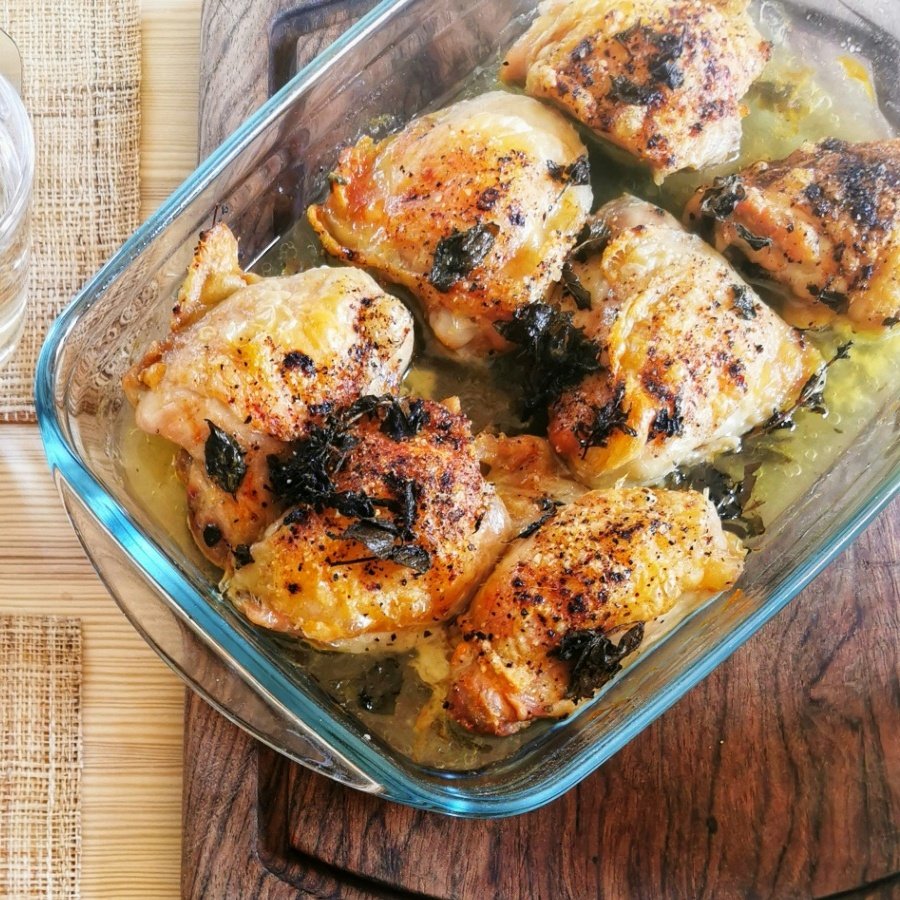 Poulet au four avec marinade