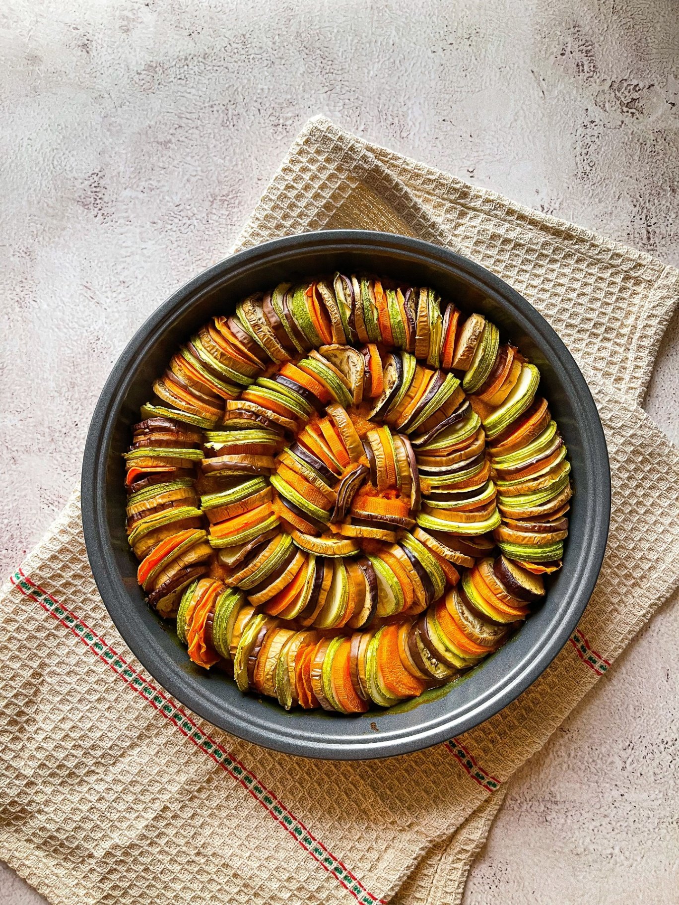 Légumes marinés en tian